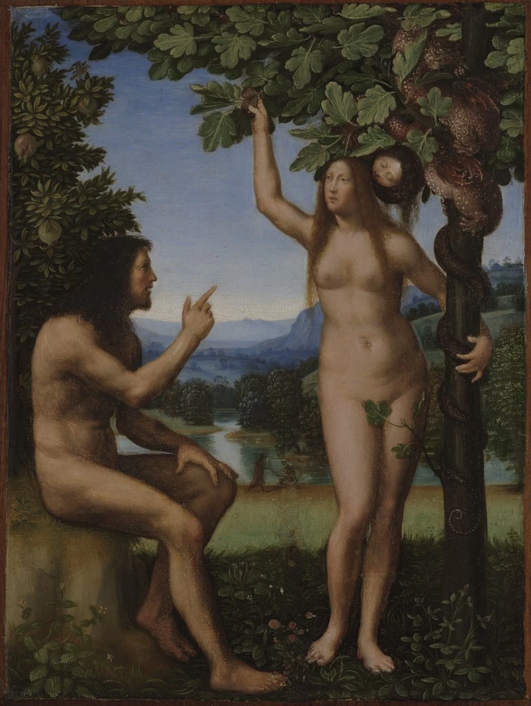 La tentazione di Adamo ed Eva - Yale University Art Gallery